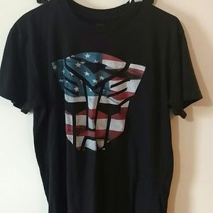 Optimus Prime Red White Blue Shirt Large